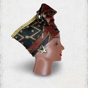 56. Ladyface Brooch Vintage Handmade